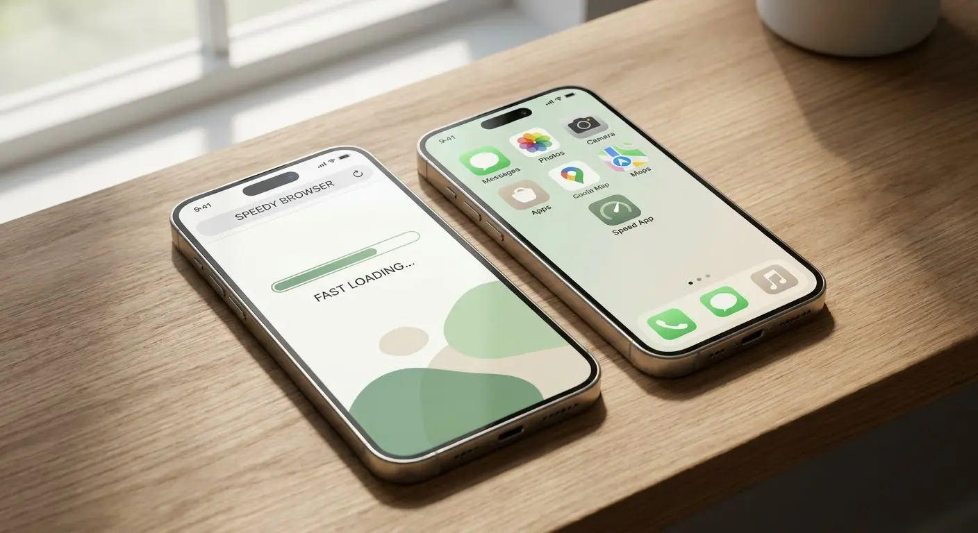 Comparação visual entre site mobile no navegador e app Android